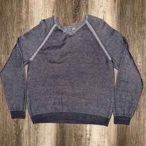 Tailor Vintage Cotton Knit Sweater Men’s XL Blue Raglan Sleeve Pullover